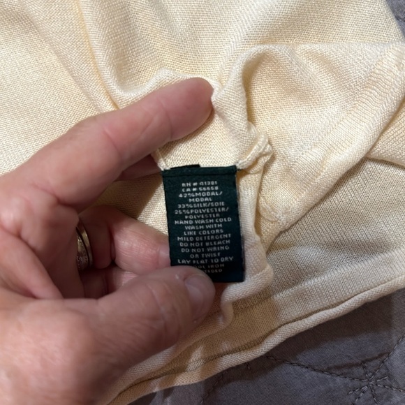 Ralph Lauren Cream Sleeveless Top Relaxed Fit Ivory Sz 2X - Picture 8 of 12